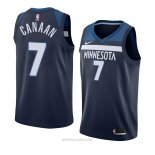 Camiseta Minnesota Timberwolves Isaiah Canaan NO 7 Icon 2018 Azul