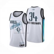Camiseta NBA All Star 2026 Giannis Antetokounmpo NO 34 Blanco