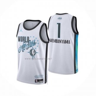 Camiseta NBA All Star 2026 Victor Wembanyama NO 1 Blanco