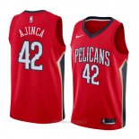 Camiseta New Orleans Pelicans Alexis Ajinca NO 42 Statement 2018 Rojo