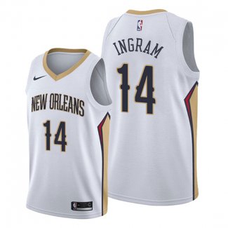 Camiseta New Orleans Pelicans Brandon Ingram NO 14 Association Blanco