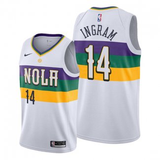 Camiseta New Orleans Pelicans Brandon Ingram NO 14 Ciudad Blanco