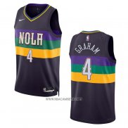 Camiseta New Orleans Pelicans Devonte Graham NO 4 Ciudad 2022-23 Violeta