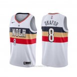 Camiseta New Orleans Pelicans Jahlil Okafor NO 8 Earned Blanco