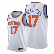 Camiseta New York Knicks Iggy Brazdeikis NO 17 Association 2019-20 Blanco