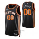 Camiseta New York Knicks Personalizada Ciudad 2021-22 Negro