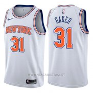 Camiseta New York Knicks Ron Baker NO 31 Statement 2017-18 Blanco