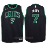 Camiseta Nino Boston Celtics Jaylen Brown NO 7 Statement 2017-18 Negro