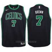 Camiseta Nino Boston Celtics Jaylen Brown NO 7 Statement 2017-18 Negro