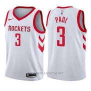 Camiseta Nino Houston Rockets Chris Paul NO 3 Association 2017-18 Blanco