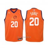 Camiseta Nino Phoenix Suns Dario Saric NO 20 Statement 2020-21 Naranja