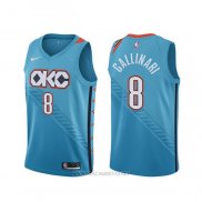 Camiseta Oklahoma City Thunder Danilo Gallinari NO 8 Ciudad Azul