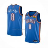 Camiseta Oklahoma City Thunder Jalen Williams NO 8 Icon Azul