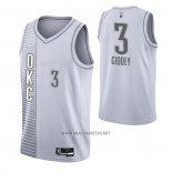 Camiseta Oklahoma City Thunder Josh Giddey NO 3 Ciudad 2021-22 Blanco
