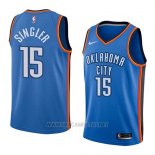 Camiseta Oklahoma City Thunder Kyle Singler NO 15 Icon 2018 Azul