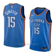 Camiseta Oklahoma City Thunder Kyle Singler NO 15 Icon 2018 Azul