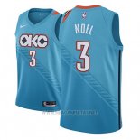 Camiseta Oklahoma City Thunder Nerlens Noel NO 3 Ciudad 2018-19 Azul
