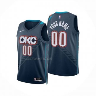 Camiseta Oklahoma City Thunder Personalizada Ciudad 2025-26 Azul