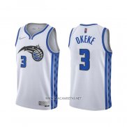 Camiseta Orlando Magic Chuma Okeke NO 3 Earned 2020-21 Blanco