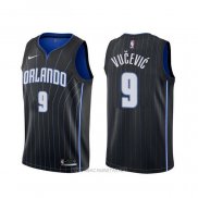 Camiseta Orlando Magic Nikola Vucevic NO 9 Statement Negro