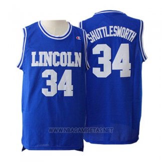 Camiseta Pelicula Lincoln Jesus Shuttlesworth NO 34 Azul