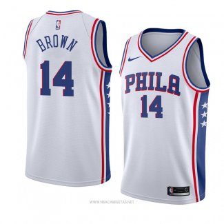 Camiseta Philadelphia 76ers Anthony Marron NO 14 Association 2018 Blanco