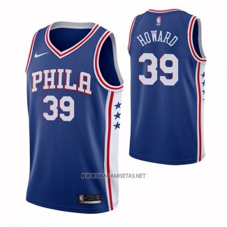 Camiseta Philadelphia 76ers Dwight Howard NO 39 Icon Azul