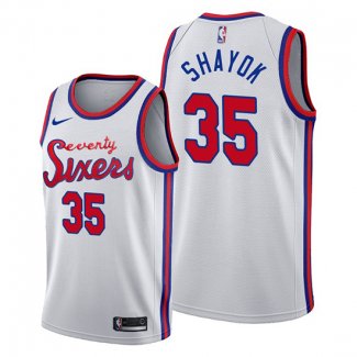 Camiseta Philadelphia 76ers Marial Shayok NO 35 Classic 2019-20 Blanco