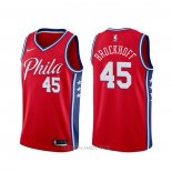 Camiseta Philadelphia 76ers Ryan Broekhoff NO 45 Statement Rojo