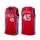 Camiseta Philadelphia 76ers Ryan Broekhoff NO 45 Statement Rojo
