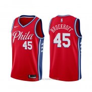 Camiseta Philadelphia 76ers Ryan Broekhoff NO 45 Statement Rojo