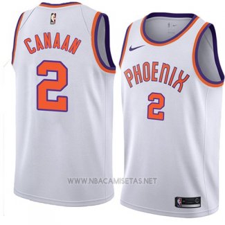 Camiseta Phoenix Suns Isaiah Canaan NO 2 Hardwood Classic 2018 Blanco