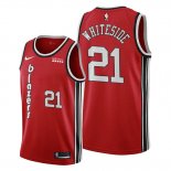 Camiseta Portland Trail Blazers Hassan Whiteside NO 21 Classic Edition Rojo