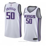 Camiseta Sacramento Kings Caleb Swanigan NO 50 Association 2018 Blanco