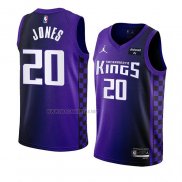 Camiseta Sacramento Kings Colby Jones NO 20 Statement 2023-24 Violeta