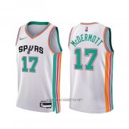 Camiseta San Antonio Spurs Doug McDermott NO 17 Ciudad 2021-22 Blanco