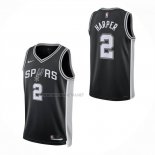 Camiseta San Antonio Spurs Dylan Harper NO 2 Icon 2025-26 Negro
