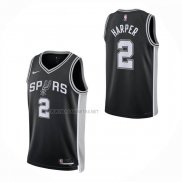 Camiseta San Antonio Spurs Dylan Harper NO 2 Icon 2025-26 Negro