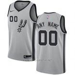 Camiseta San Antonio Spurs Nike Personalizada 17-18 Gris