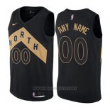 Camiseta Toronto Raptors Ciudad 2017-18 Negro Personalizada