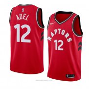 Camiseta Toronto Raptors Deng Adel NO 12 Icon 2018 Rojo