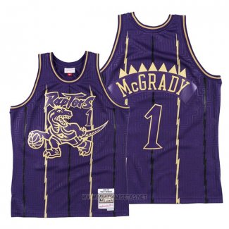 Camiseta Toronto Raptors Tracy McGrady NO 1 2020 Chinese New Year Throwback Violeta