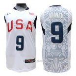 Camiseta USA 2008 Wade NO 9 Blanco