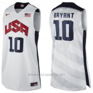 Camiseta USA 2012 Kobe Bryant NO 10 Blanco