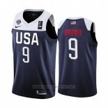 Camiseta USA Jaylen Brown 2019 FIBA Basketball World Cup Azul