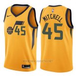 Camiseta Utah Jazz Donovan Mitchell NO 45 Statement 2017-18 Amarillo