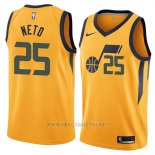 Camiseta Utah Jazz Raul Neto NO 25 Statement 2018 Amarillo