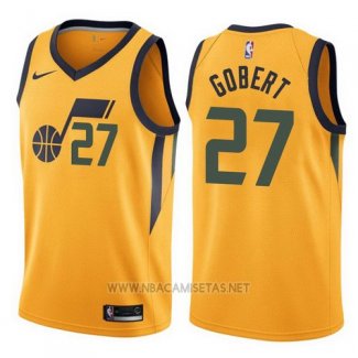 Camiseta Utah Jazz Rudy Gobert NO 27 Statement 2017-18 Amarillo