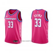 Camiseta Washington Wizards Kyle Kuzma NO 33 Ciudad 2022-23 Rosa