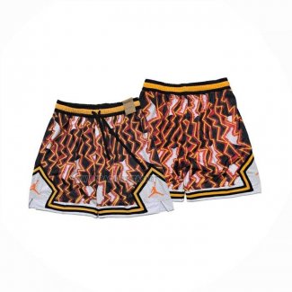 Pantalone Jordan Just Don Negro Naranja